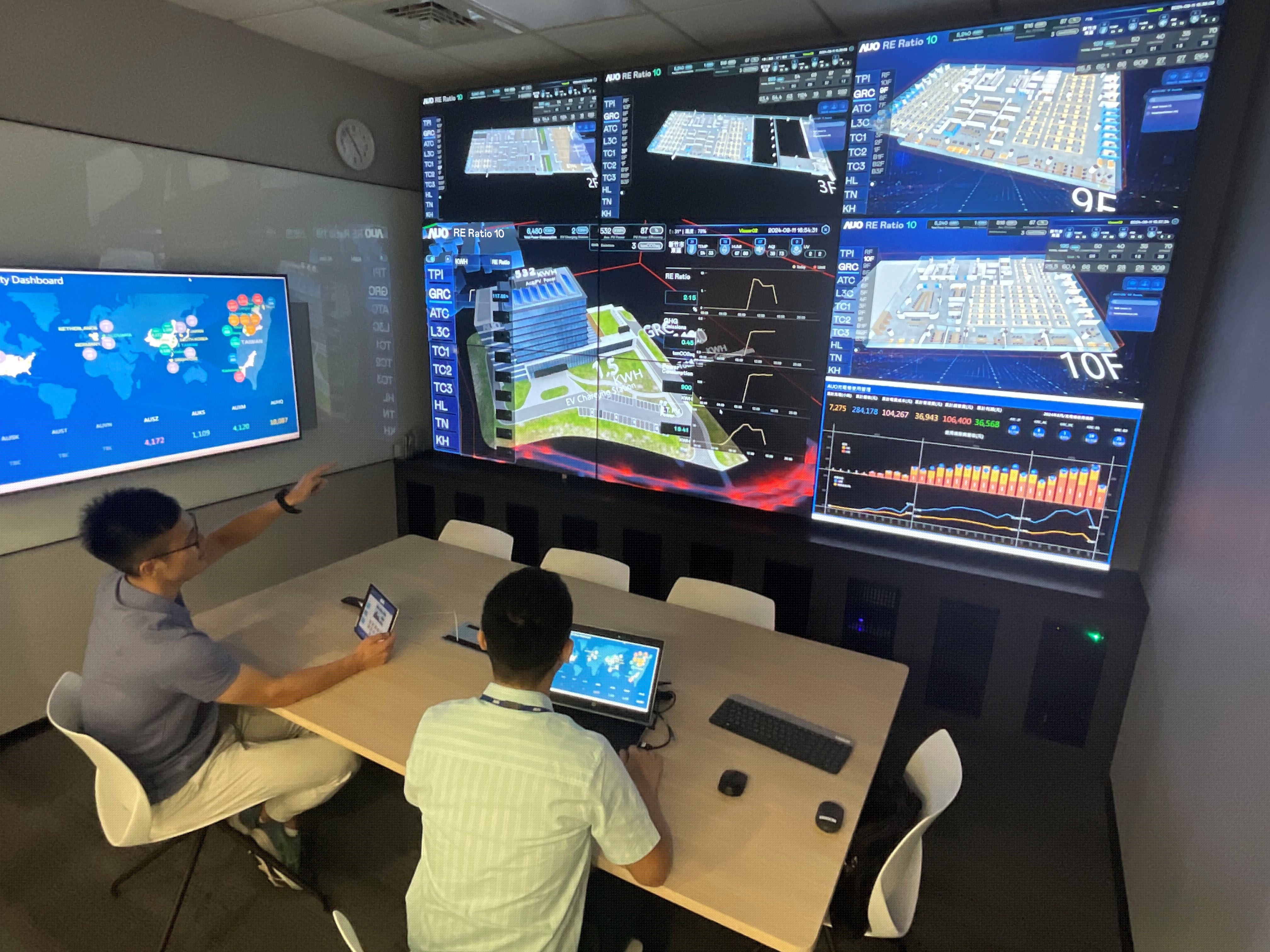 申博太陽城透過子公司申博太陽城宇沛之多任務(wù)智能樓宇系統(tǒng)，實(shí)時(shí)監(jiān)控空調(diào)  、照明、綠電的運(yùn)作情形，提升用電管理效能  ，進(jìn)行用電優(yōu)化與耗能設(shè)備汰換等節(jié)能減碳措施