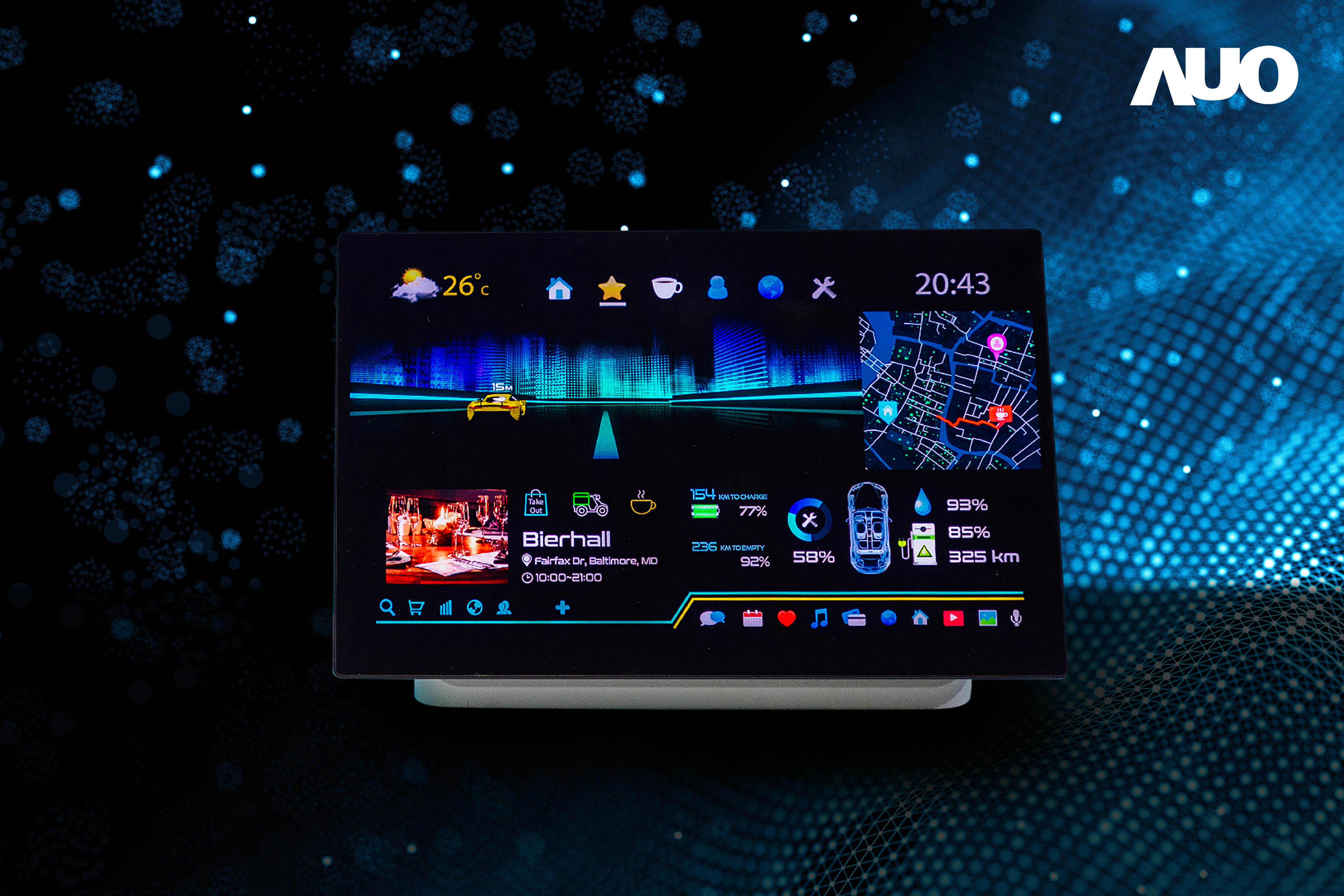 友達(dá)16吋超高色域車載中控獲得2025顯示器元件產(chǎn)品技術(shù)獎(jiǎng)之面板模組類傑出產(chǎn)品獎(jiǎng)，首次在車載領(lǐng)域採用藍(lán)光COB（LED chip-on-board）搭載量子點(diǎn)（Quantum Dot）膜之Mini LED解決方案實(shí)現(xiàn)廣色域