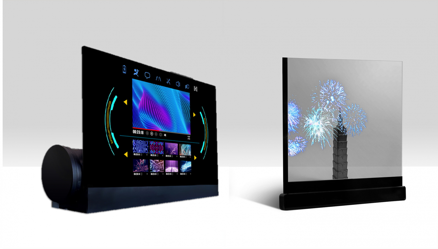 可卷式、折迭性、高透明